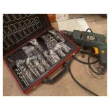 B&D drill and a plethora of drill bits