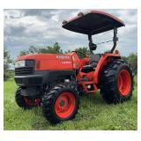Kubota L4400HST tractor, FWA, ROPS w/canopy, 3 Pt, shows only 718 Hrs, SN 88526 WIRE TRANSFER REQUIRED Click on the link below to see the You Tube video of it running!