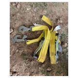Heavy duty 2” ratchet straps with hooks