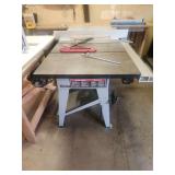 Delta 10" table saw with uni fence, saw needs to have the blade raise/lower repaired