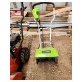 Greenworks electric snow thrower 14"