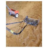 Craftsman reel mower and drop seeder