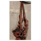 2 red log chain binders