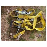 Heavy duty 2” ratchet straps with hooks