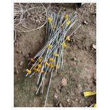 Fiberglass electric fence posts