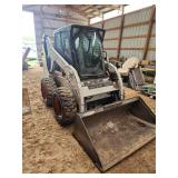 Bobcat S175 Skid Steer loader SN 530111576, back up camera, 1728 Hrs, hydraulic bucket latch, enclosed cab w/heat, 60" smooth bucket We will be using this machine for pick up so it cannot be picked up