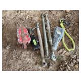 Hitch adaptor, 3 3point top links, and tree grabbing hook