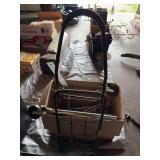Rolling clothes rack? and folding 2 wheeled dolly