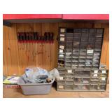 Drawer assortments, screwdriver set, paints, aerosols