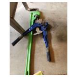 36" pipe wrench and large PVC cutters