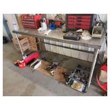 30 x 72 x 36 stainless steel bench NO CONTENTS!