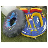 2 inflatables for behind boat