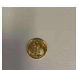 2019 Liberty 1/10 Fine Gold 5 Dollar Coin