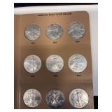 American Eagle Silver Dollars 2004-2012  (bid price times 9)
