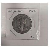 1942 VG Walker Half Dollar