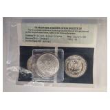 1900 MS63 One Dollar with Certification Doc