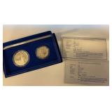 1986 Liberty Silver Dollar Ellis Island, 1986 Liberty Half Dollar Statute of Liberty