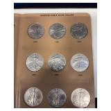 American Eagle Silver Dollars 1995-2003  (bid price times 9)