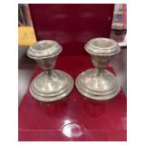 A.S. Co. Weighted sterling candle holders 3” tall