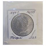 1888-0 AU15 Morgan 223 One Dollar
