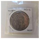 1912 AU50 Morgan One Dollar