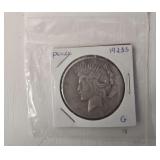 1922S G Peace One Dollar