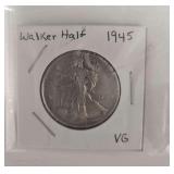 1945 VG Walker Half Dollar