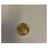 2019 Liberty 1/10 Fine Gold 5 Dollar Coin