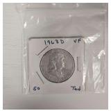 1963 D VF 50 TED Half Dollar