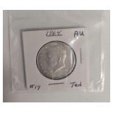 19364 Aau #19 TED Half Dollar