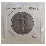 1944D VG Walker Half Dollar