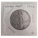 1942 G Walker Half Dollar