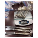 Various Sterling flateware, plus knives
