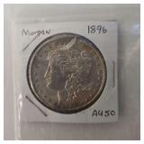 1896 AU50 Morgan One Dollar
