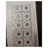 Mercury Dime (Winged Liberty Head Dimes) Heads, Various Years - 10 Each