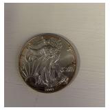 2001 Liberty Silver Dollar