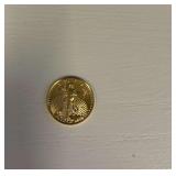 2019 Liberty 1/10 Fine Gold 5 Dollar Coin