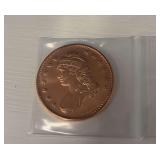 Liberty Capped Bust Commemorative 1oz .999 Fine Copper