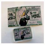1 Troy oz .999 fine silver miniature bar