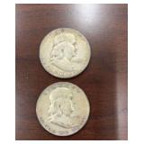 1951 Franklin Half Dollars