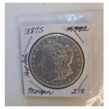 1887S Morgan 218 One Dollar