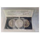 1896 MS63 One Dollar with Certification Doc