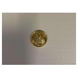 2019 Liberty 1/10 Fine Gold 5 Dollar Coin