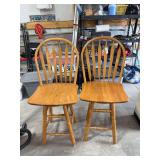 Two bar stools 25 1/2” seat