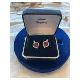 925 Heart Earrings