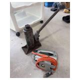 Black and Decker jig saw, bottle jack
