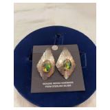 Genuine Indian Hand Made from Sterling Silver Pierced Earrings