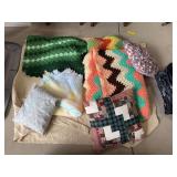 Afghans, pillows