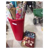 RIce/bean bags, wrapping paper and holder