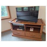 2 drawer TV stand 21 x 45 x 25 and Philips Roku 32" TV